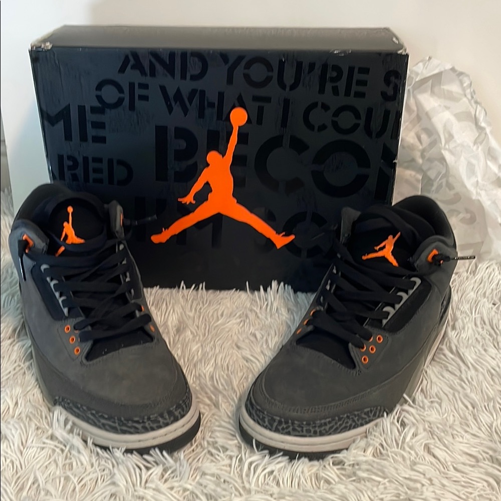 2023 Nike Air Jordan 3 Retro Fear Pack Men Sneakers size 10